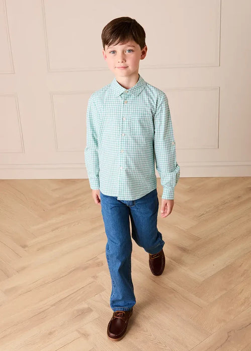 Five Pocket Straight Leg Jeans in Blue Denim (2-10yrs) TROUSERS from Pepa London