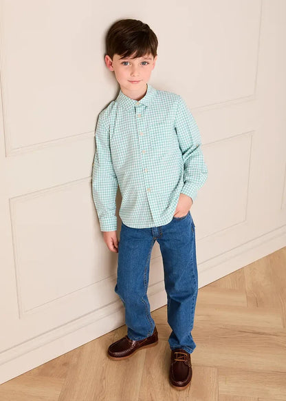 Five Pocket Straight Leg Jeans in Blue Denim (2-10yrs) TROUSERS from Pepa London