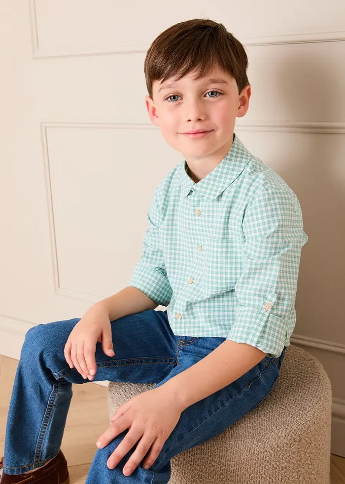 Five Pocket Straight Leg Jeans in Blue Denim (2-10yrs) TROUSERS from Pepa London