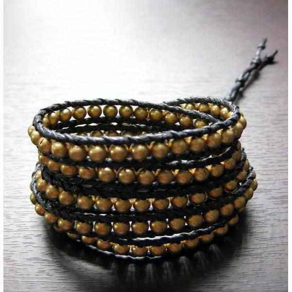 Five Wrap Leather Bracelet - Thailand
