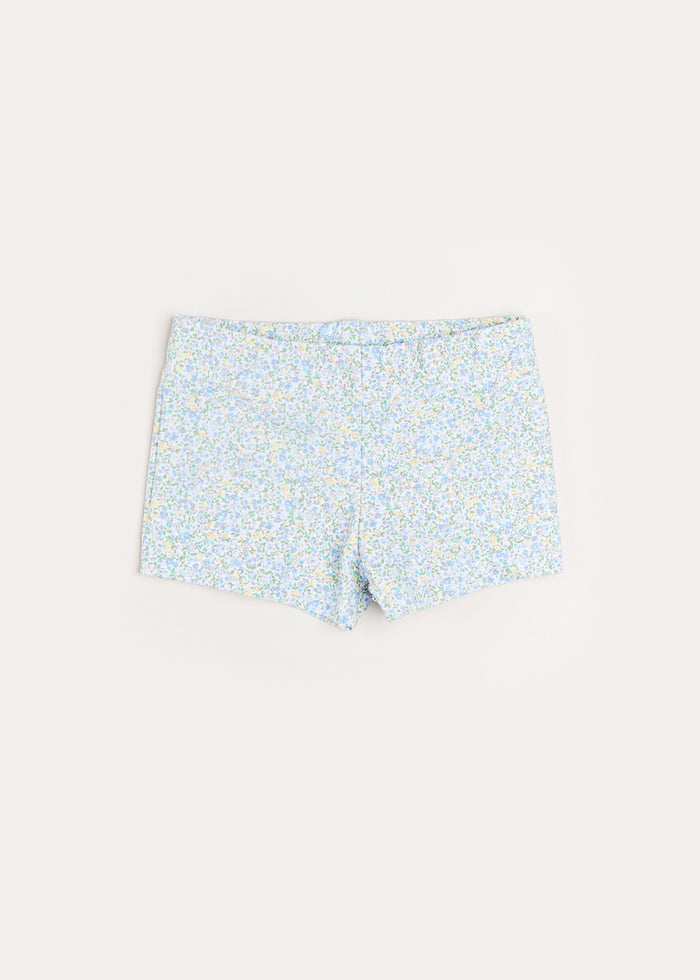 Floral Swim Shorts in Blue (12mths-6yrs) SWIMWEAR from Pepa London