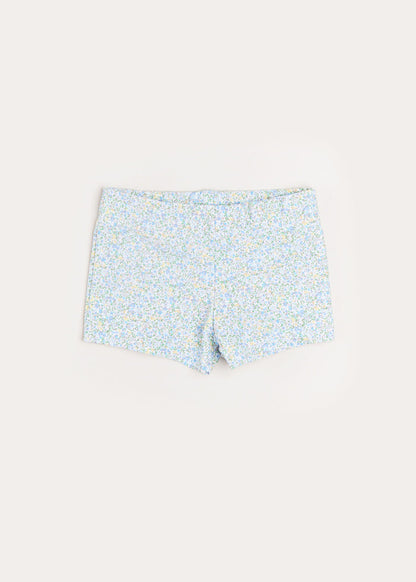 Floral Swim Shorts in Blue (12mths-6yrs) SWIMWEAR from Pepa London