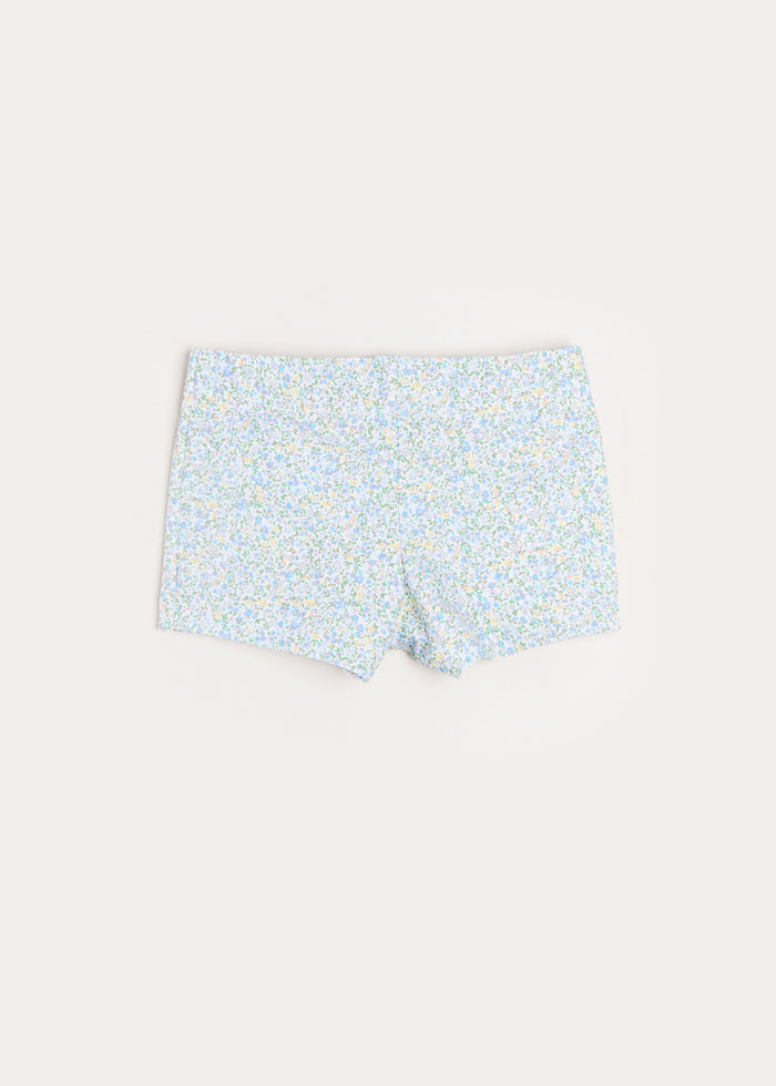 Floral Swim Shorts in Blue (12mths-6yrs) SWIMWEAR from Pepa London