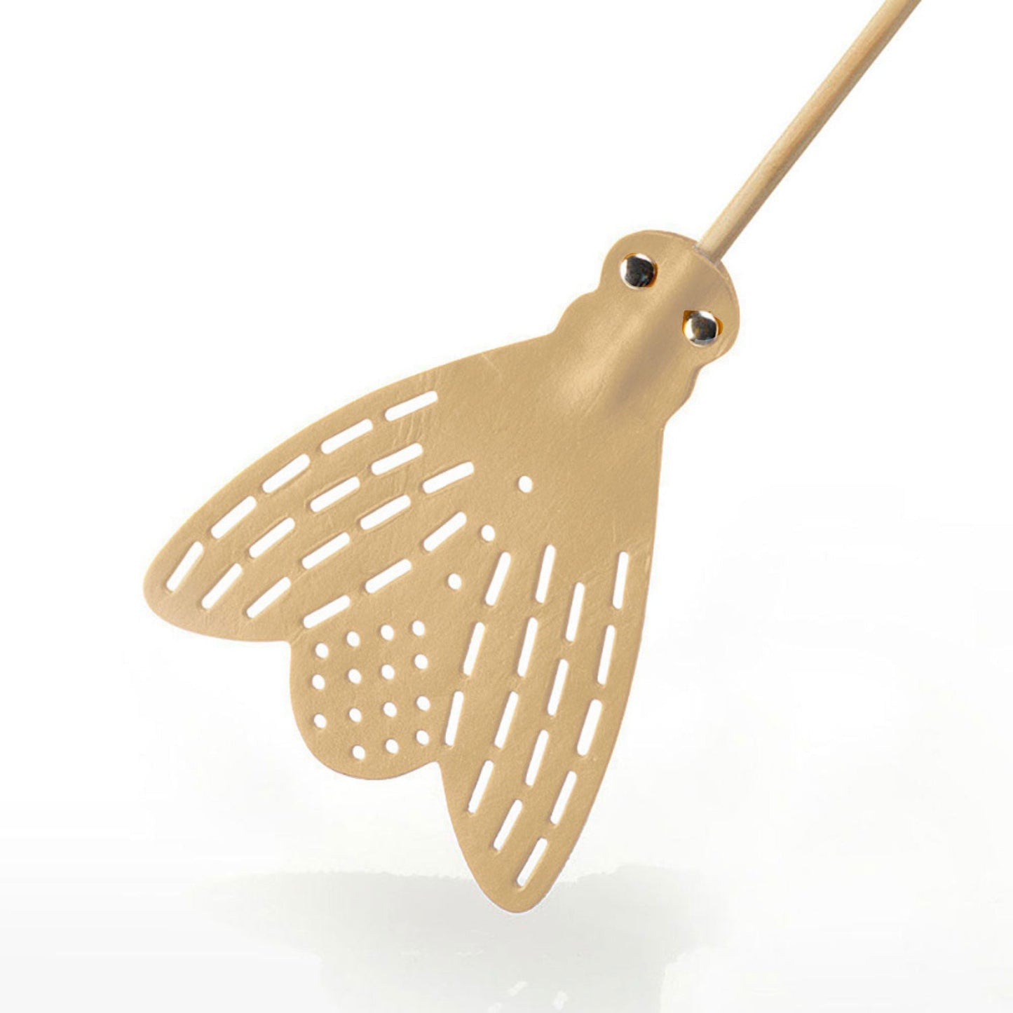 essey | fly fly leather flyswatter | natural - LC