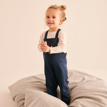 Fox Dungarees & Long Sleeve T-Shirt Outfit