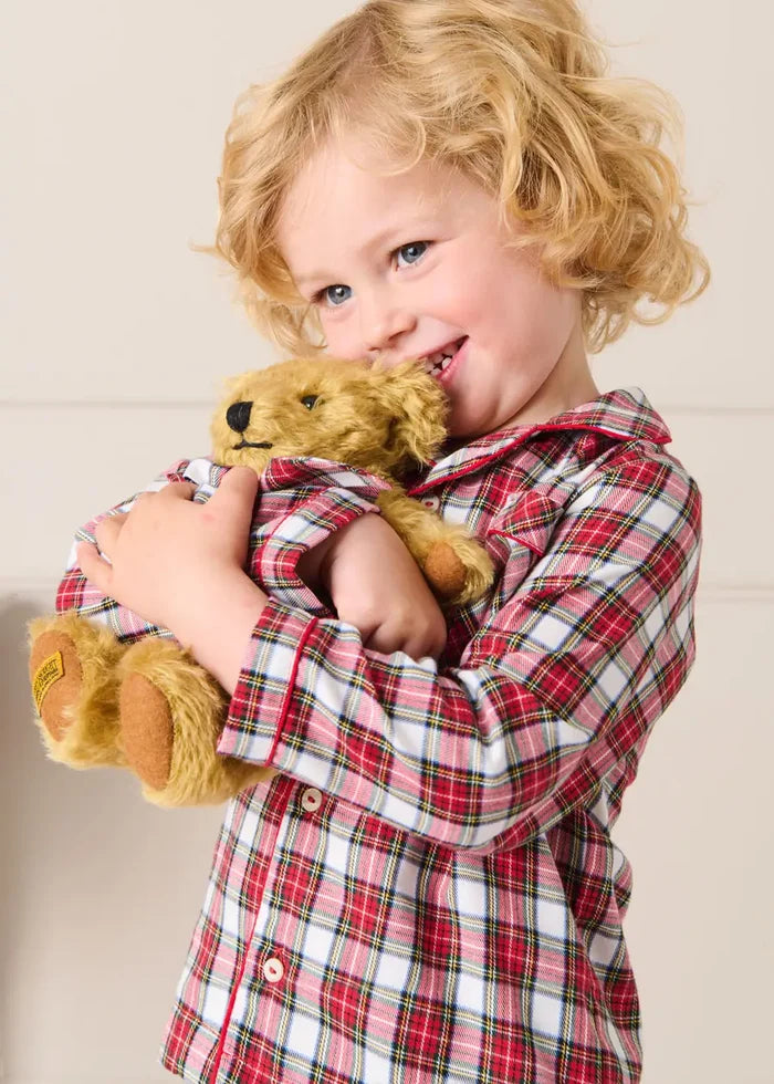 Francis Tartan Pyjamas in Red (18mths-10yrs) NIGHTWEAR from Pepa London