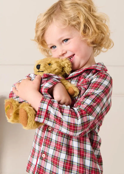Francis Tartan Pyjamas in Red (18mths-10yrs) NIGHTWEAR from Pepa London
