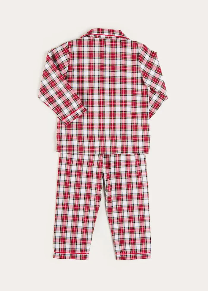 Francis Tartan Pyjamas in Red (18mths-10yrs) NIGHTWEAR from Pepa London
