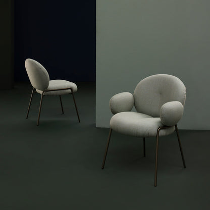 freifrau | nana outdoor armchair high | lopi fabric + steel bronze glaze frame