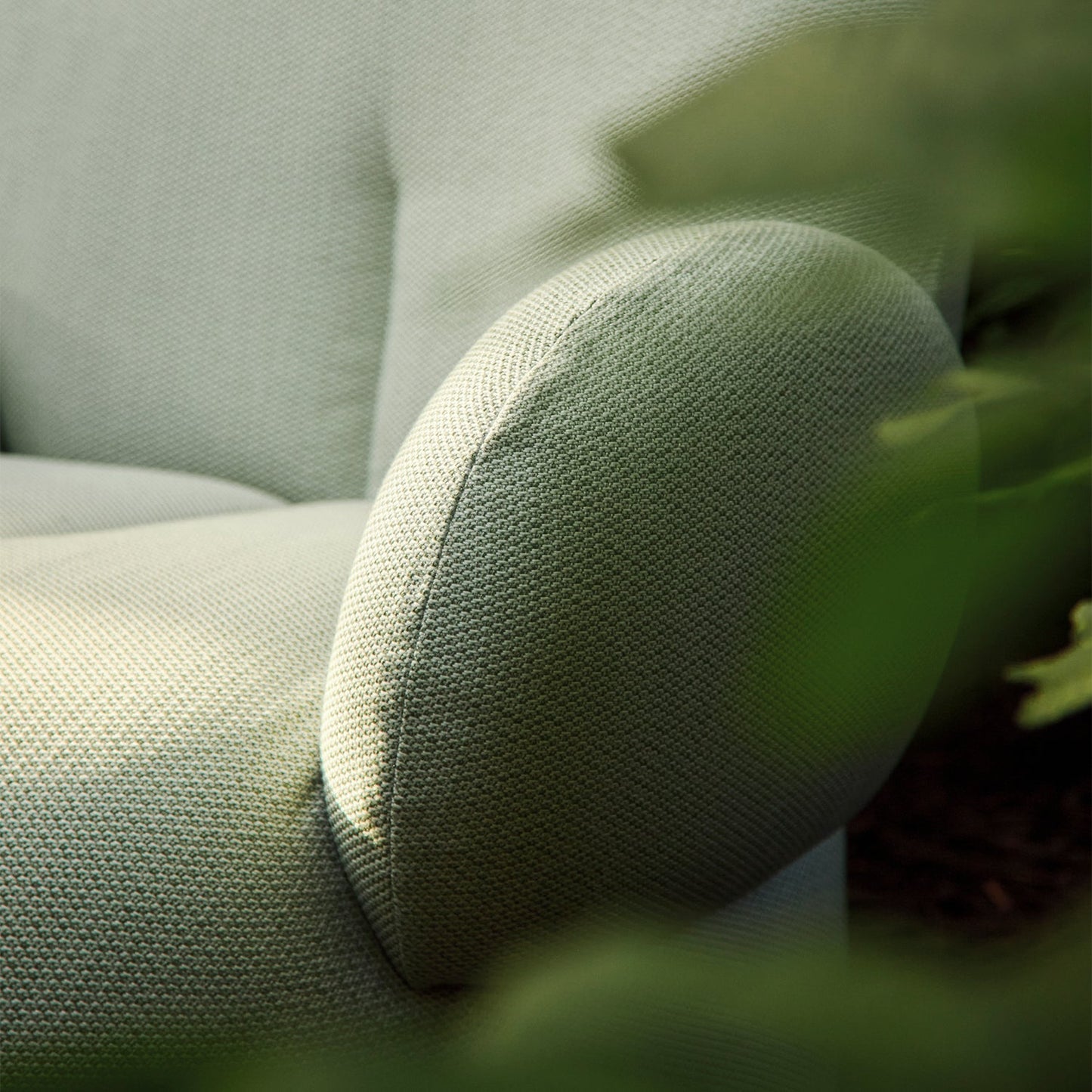 freifrau | nana outdoor pouf petite | lopi fabric