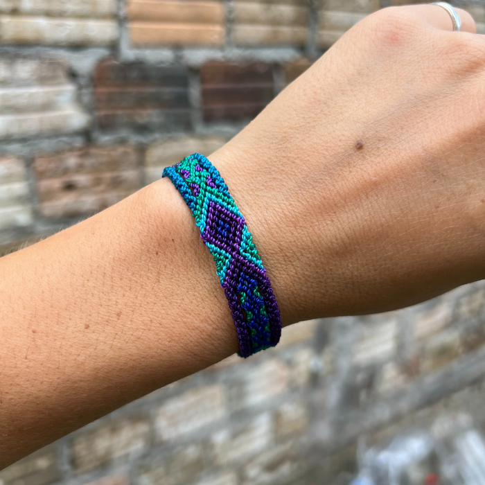 Friendship Woven Bracelet Slide Knot String - Choose Color - Mexico