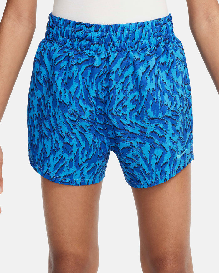 Nike Girls Woven High Waisted Shorts Apparel Nike Small Light Photo Blue/Game Royal/Dusty Cactus-435