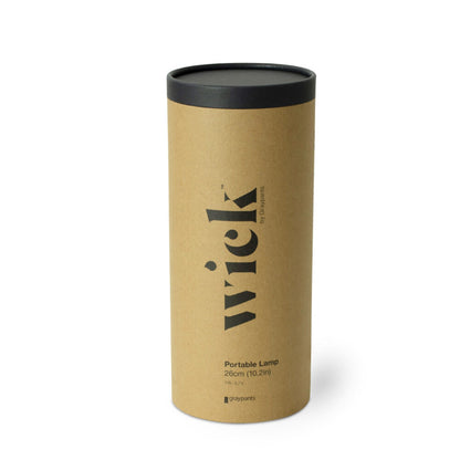 graypants | wick portable table lamp | black 26cm