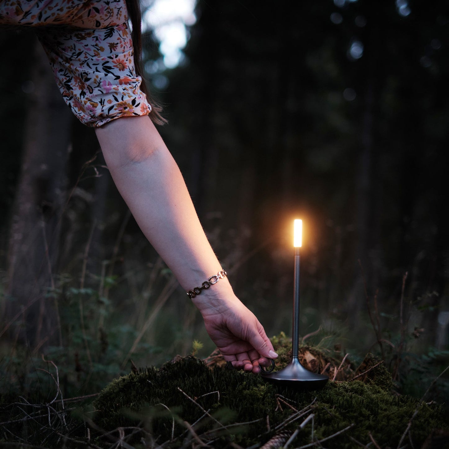 graypants | wick portable table lamp | graphite 26cm