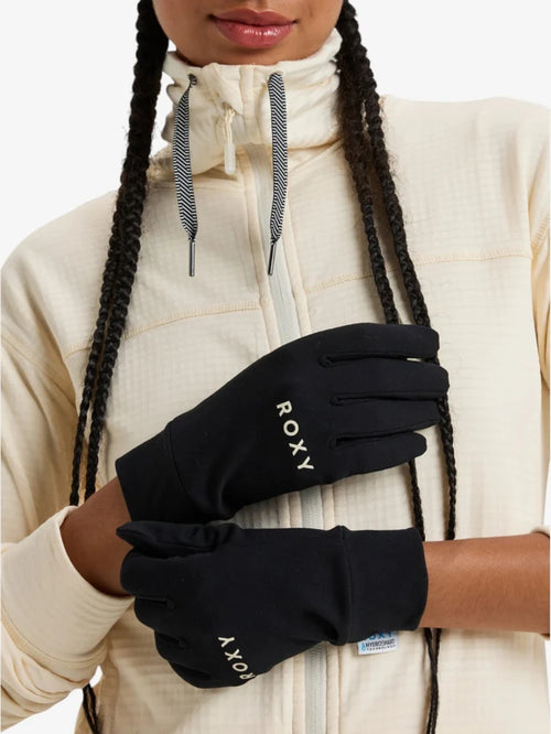 Guantes Snow Roxy Hydrosmart Liner Negro - Indy