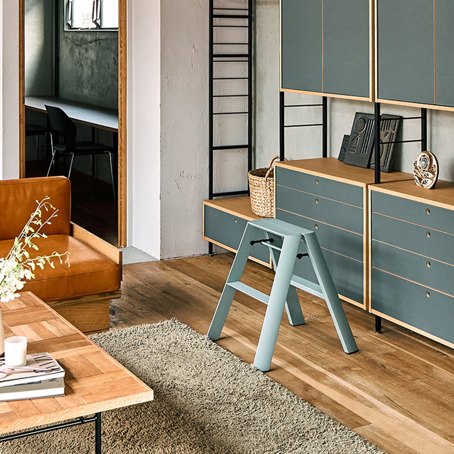 hasegawa | lucano 2 step ladder | dusty mint