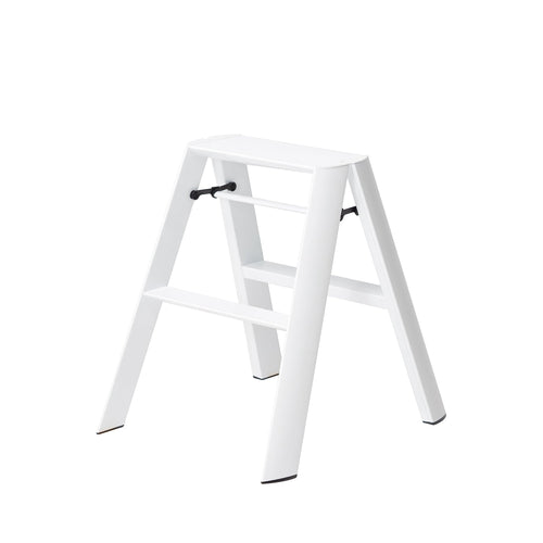 hasegawa | lucano 2 step ladder | white