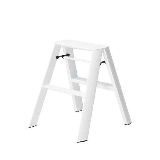 hasegawa | lucano 2 step ladder | white