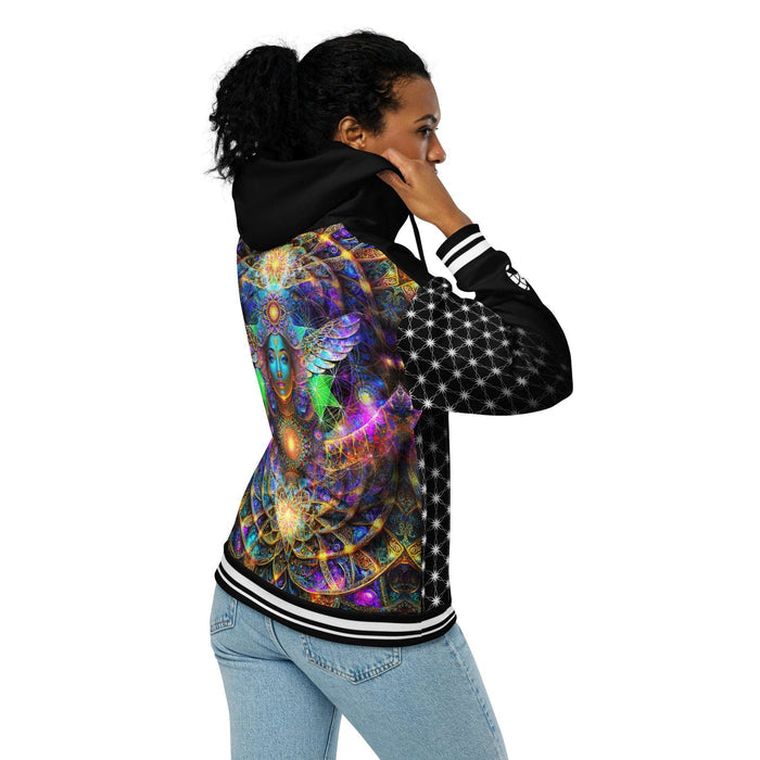 Healing Wellness Deity Sacred Geometry Unisex Zip Hoodie