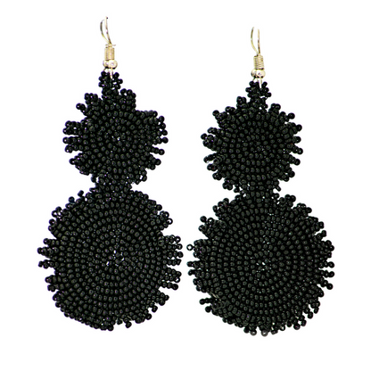 Heather Seed Bead Earrings - Guatemala