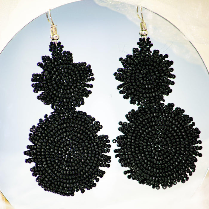 Heather Seed Bead Earrings - Guatemala