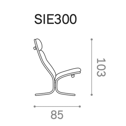 hjelle | siesta classic 300 chair | high back | oak + rustical tan leather