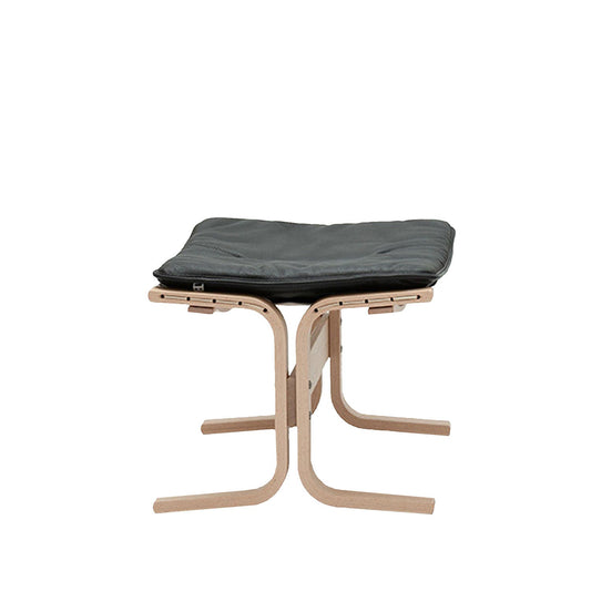 hjelle | siesta fiora 309 footstool | oak + hemsen HA19 leather