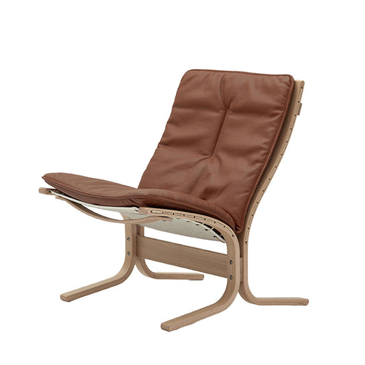 hjelle | siesta fiora 307 chair | low back | oak + rustical tan leather