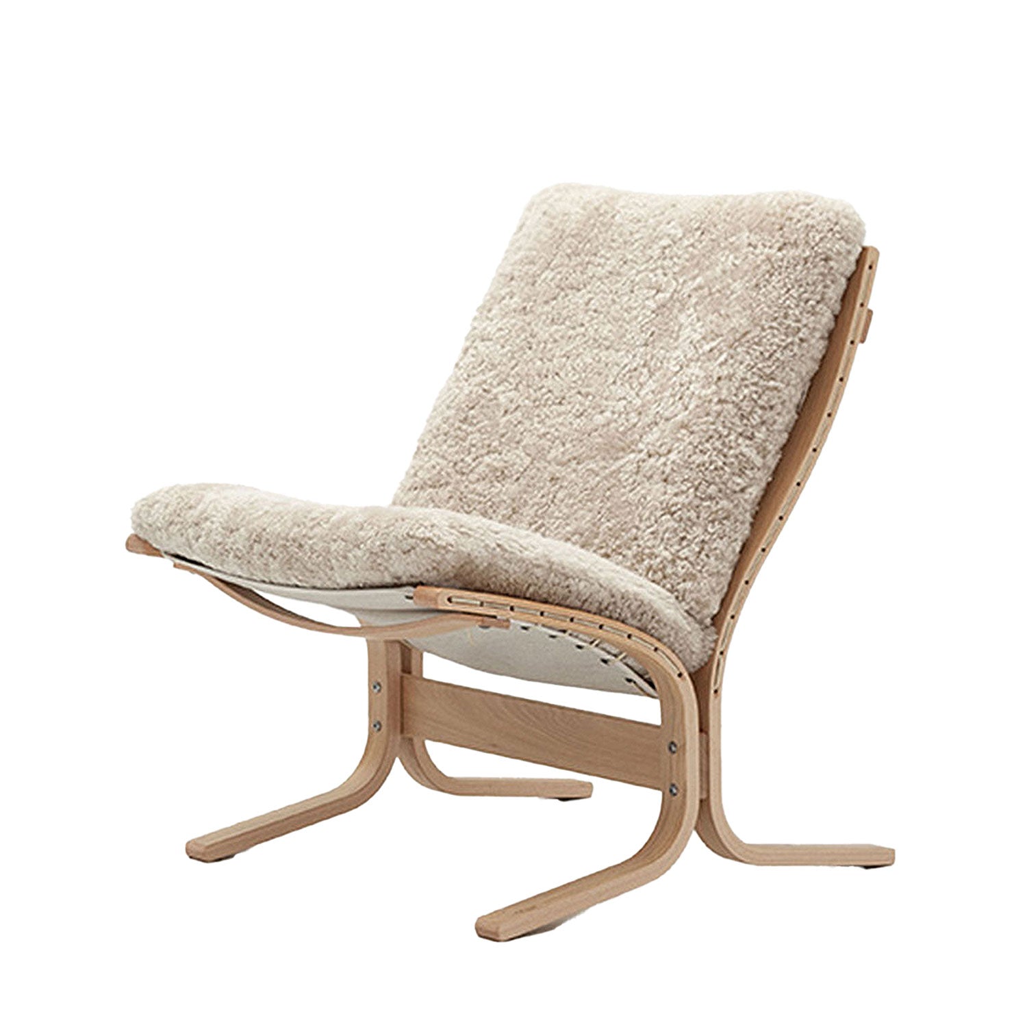hjelle | siesta ovis 302 OV chair | low back | oak + sheepskin moonlight