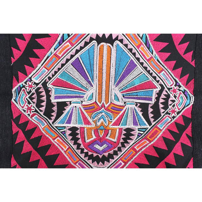 Hmong Diamond Embroidered Pillow Cover - Thailand