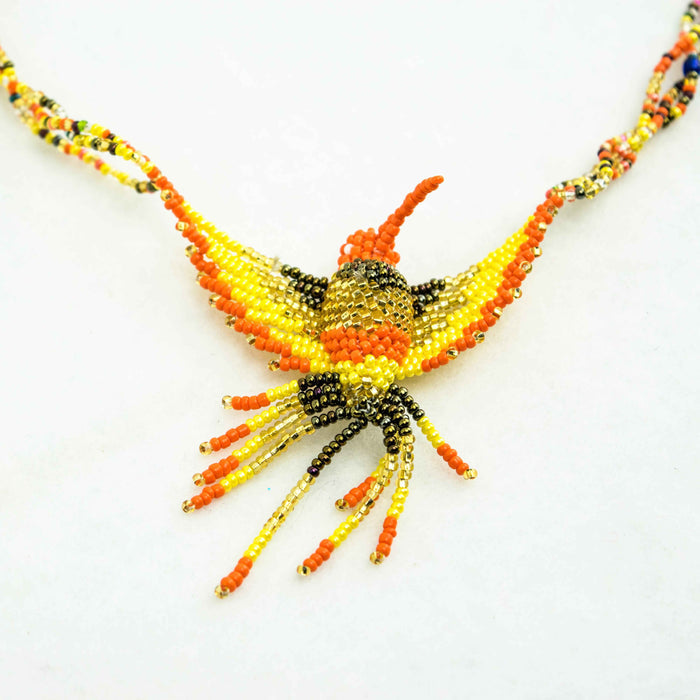 Hummingbird Seed Bead Necklace Assorted - Guatemala