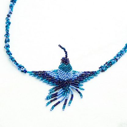 Hummingbird Seed Bead Necklace Assorted - Guatemala