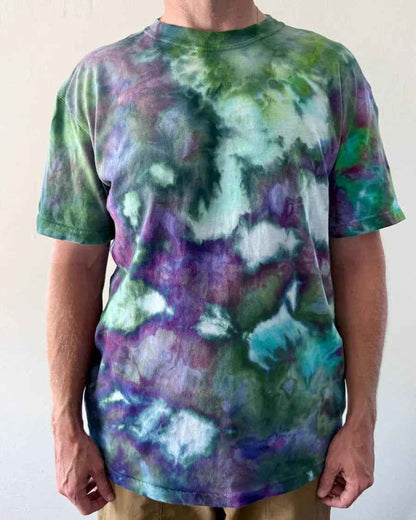 Ice-Dyed T-Shirt – Psychedelic Garden