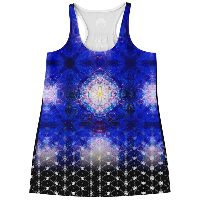 Intrinsic Starseed Flowy Racerback Tank Top | Cosmic Geometry Edition NTrendSic Mystic