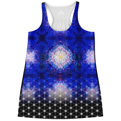 Intrinsic Starseed Flowy Racerback Tank Top | Cosmic Geometry Edition NTrendSic Mystic