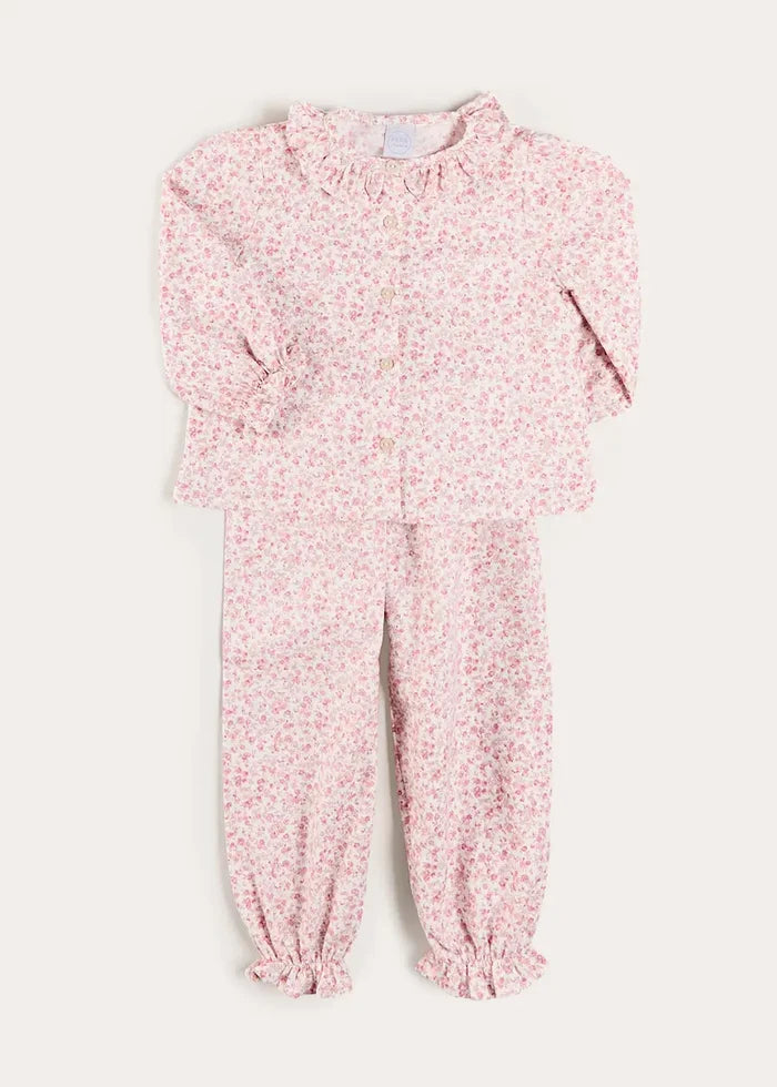 Jane Floral Pyjamas in Pink (18mths-10yrs) NIGHTWEAR from Pepa London