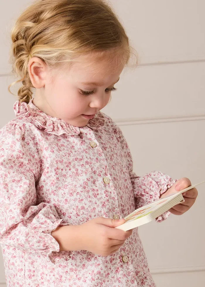 Jane Floral Pyjamas in Pink (18mths-10yrs) NIGHTWEAR from Pepa London