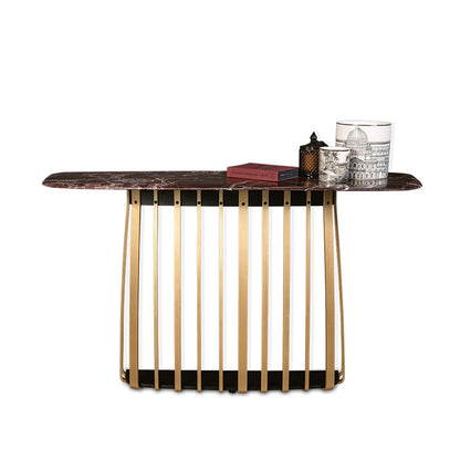 janua | bc 10 basket console table | oak + black base