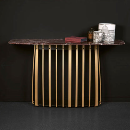 janua | bc 10 basket console table | oak + black base