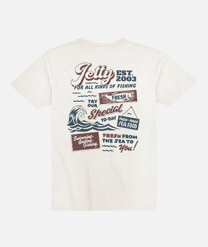 Jetty Men's Fresh Catch Pocket Tee Apparel Jetty White Small