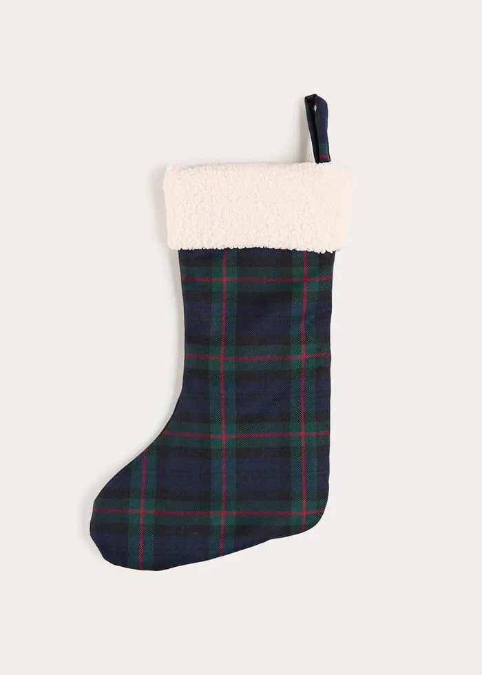 Kinnerton Tartan Christmas Stocking in Green ACCESSORIES from Pepa London