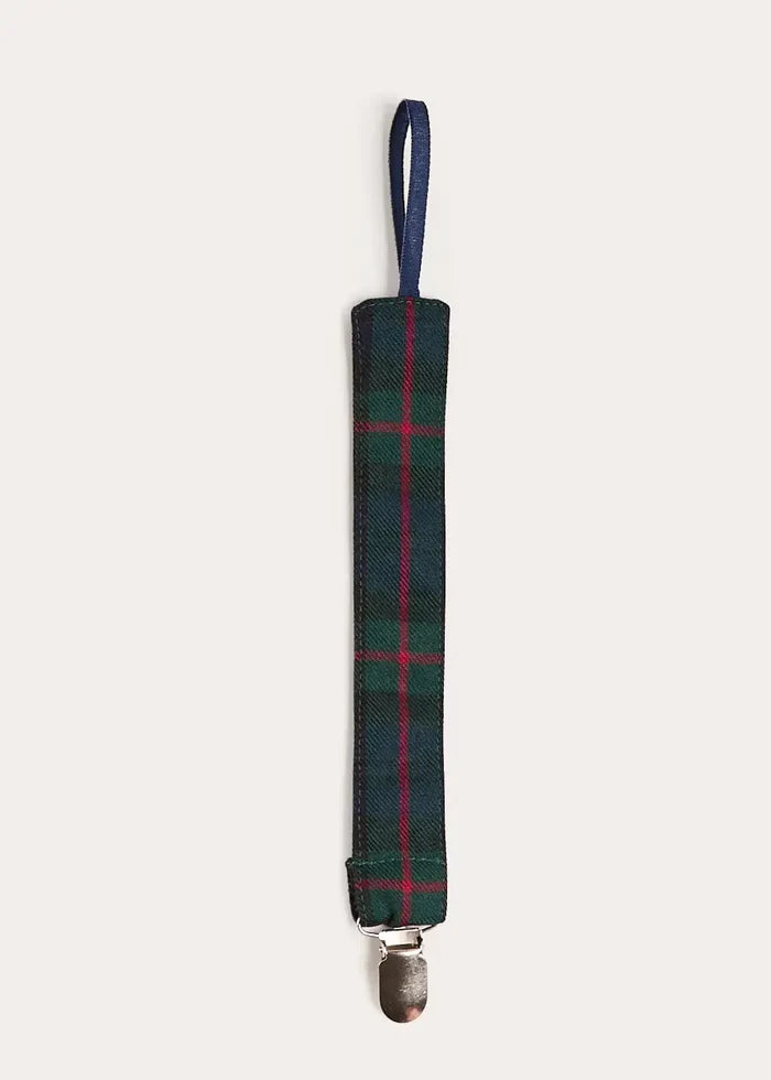 Kinnerton Tartan Dummy Clip Dummy Clip in Green ACCESSORIES from Pepa London