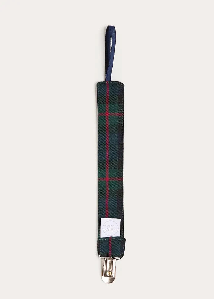 Kinnerton Tartan Dummy Clip Dummy Clip in Green ACCESSORIES from Pepa London