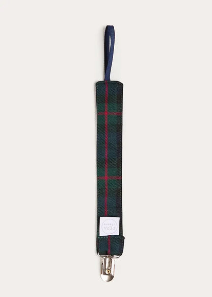 Kinnerton Tartan Dummy Clip Dummy Clip in Green ACCESSORIES from Pepa London