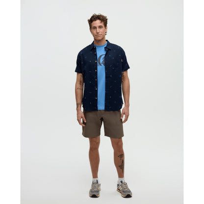 TENTREE - LAKE LIFE MANCOS SHIRT | Midnight Blue/Lake Life