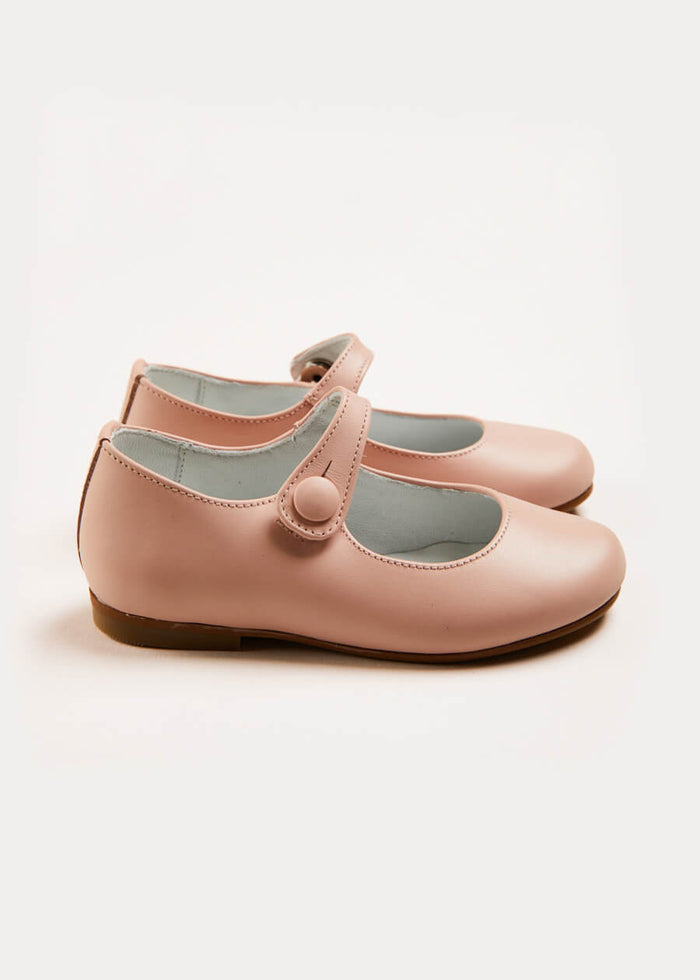 Leather Mary Jane Shoes in Pink (24-36EU) SHOES from Pepa London