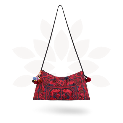Leyla Embroidered Crossbody Hmong Purse - Thailand