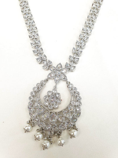 Long necklace & Earrings set - Bollywood - Weddings - AVON5006 VV0919 - Prachy Creations