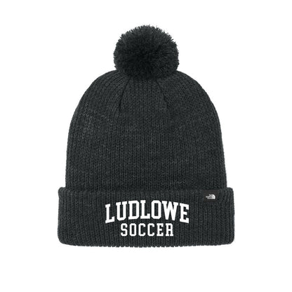 Ludlowe Girls Soccer TNF Pom Beanie Logowear Fairfield Ludlowe Girls Soccer Black