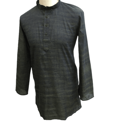 Mens Indian Dhoti Kurta Top in Navy, Thigh Length, for weddings, Bollywood Party  - Adhish Rp1219 - Prachy Creations